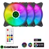 Kit Fan Colers GAMEMAX RQ300 3 X Fans ARGB 12CM