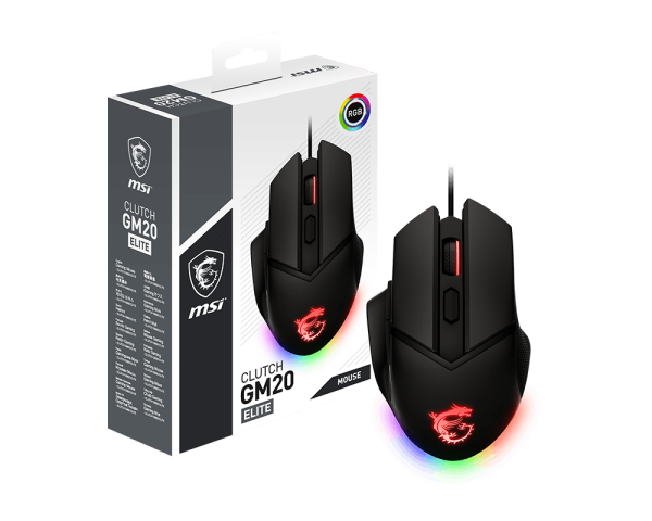 Mouse MSI Clutch GM20 Elite RGB