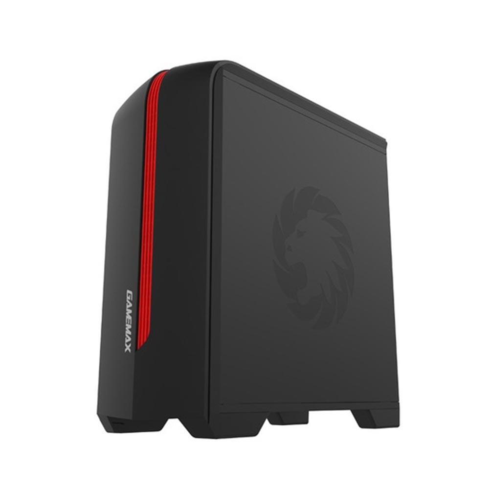 Gabinete Gamemax H601 BR 1 Fan Azul M-ATX Negro y Rojo - Imagen 2
