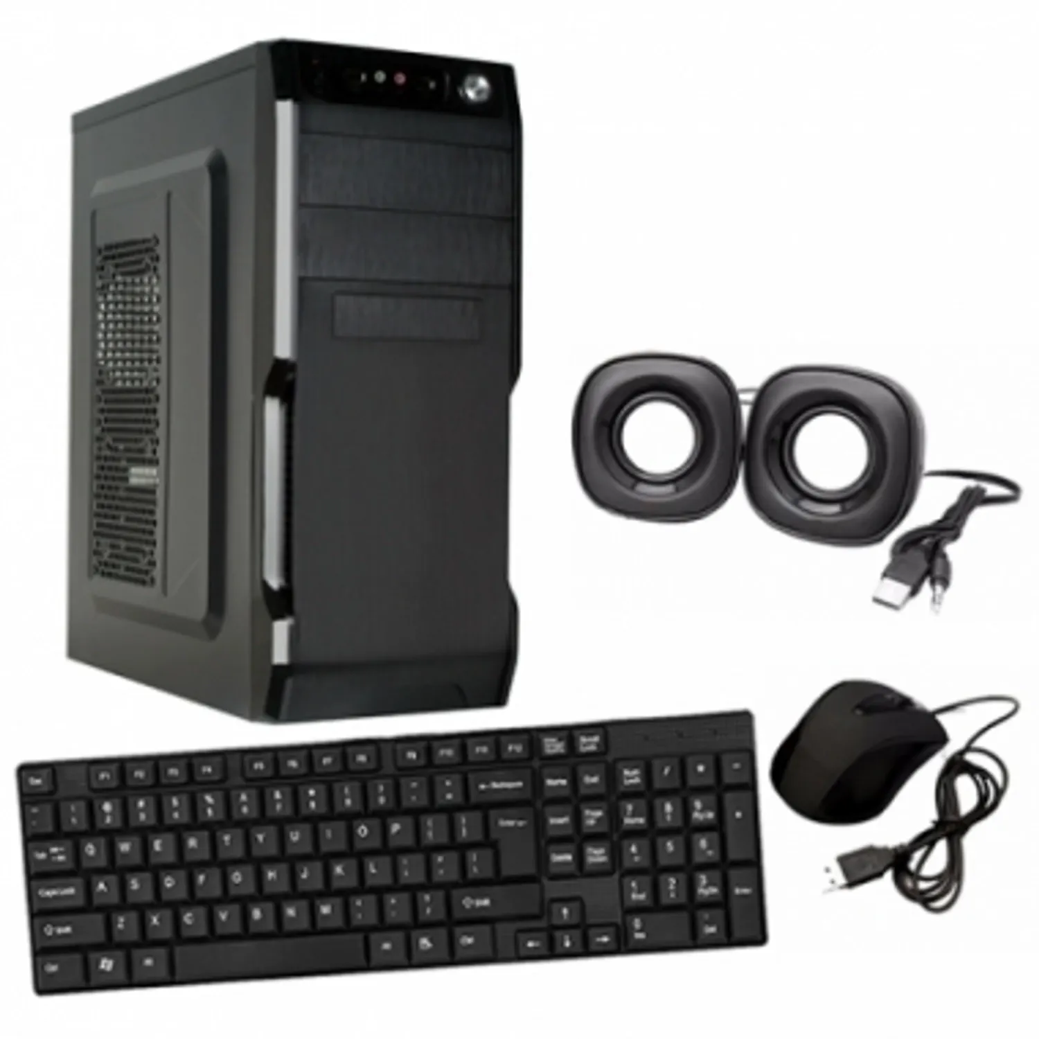 Gabinete CROMAX 2801 Kit T M P Negro Mid Tower C/Fuente 600W Standar - Imagen 2