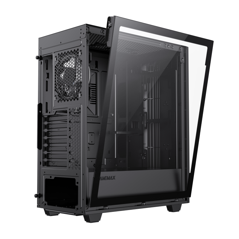 Gabinete Gamemax Precision 2 Black 1 Fan ARGB ATX - Imagen 2
