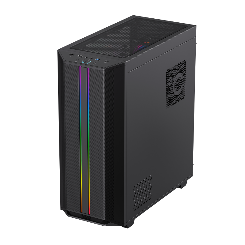 Gabinete Gamemax Precision 2 Black 1 Fan ARGB ATX - Imagen 5