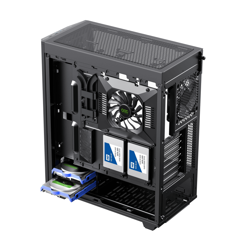 Gabinete Gamemax Precision 2 Black 1 Fan ARGB ATX - Imagen 9